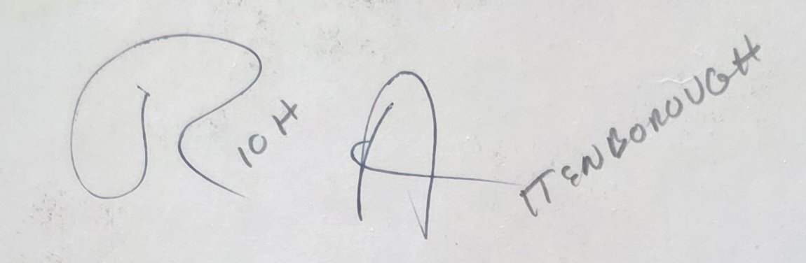 Richard Attenborough — Autograph and Guns at Batasi